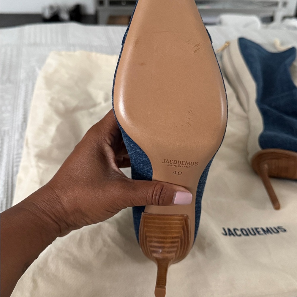 Never Worn Jacquemus Denim Boots - Picture 6 of 9